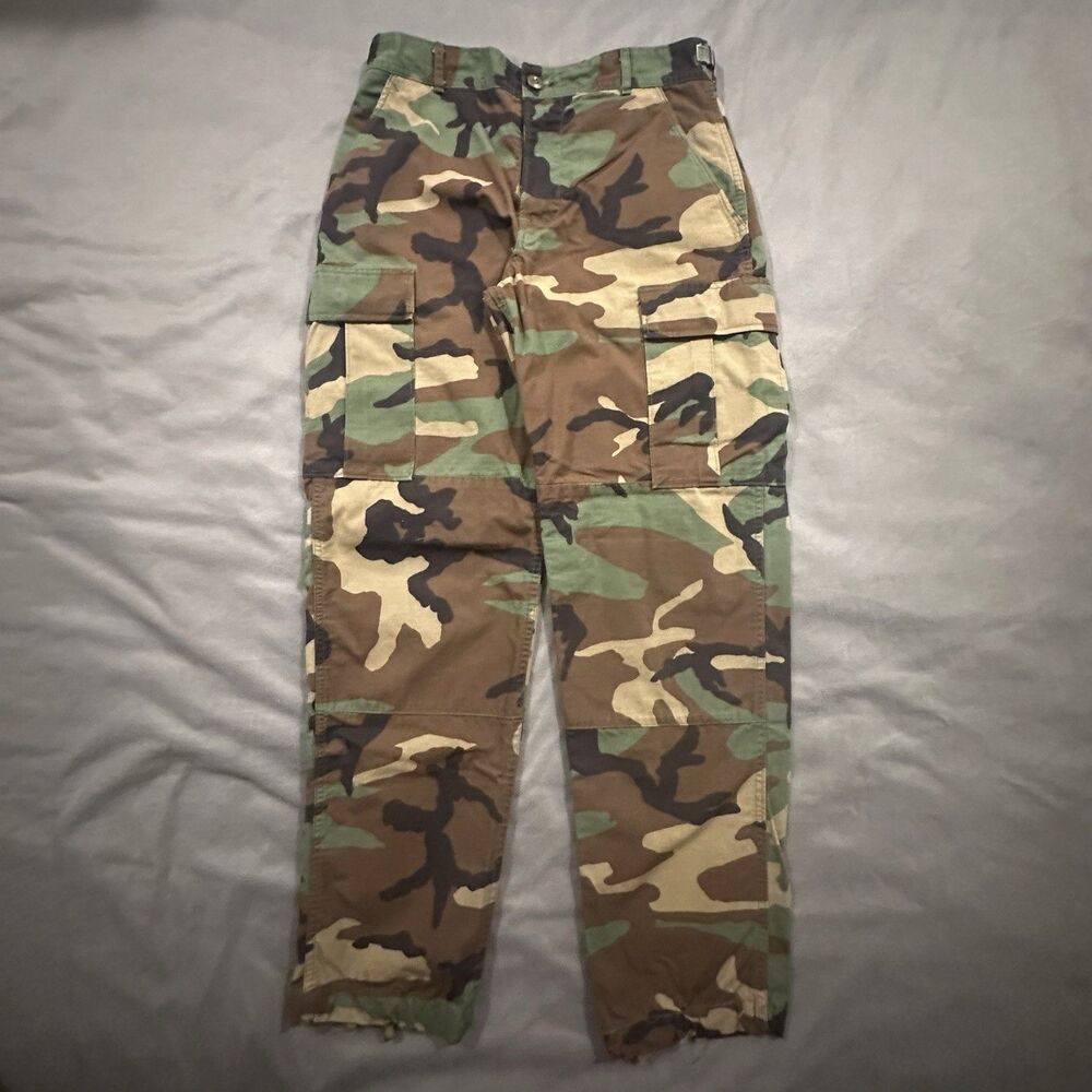 Vintage 90s US Military M81 Woodland Camo BDU Uniform Pants Tactical Cargo Mens